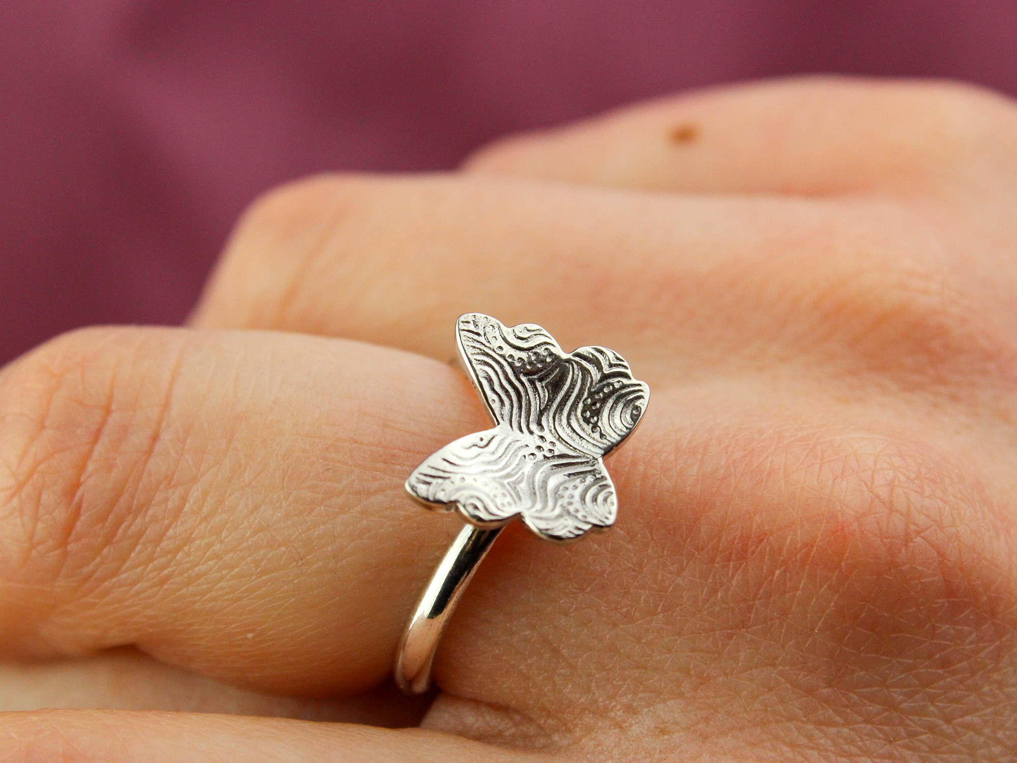 Whisperwing Sterling Silver Ring