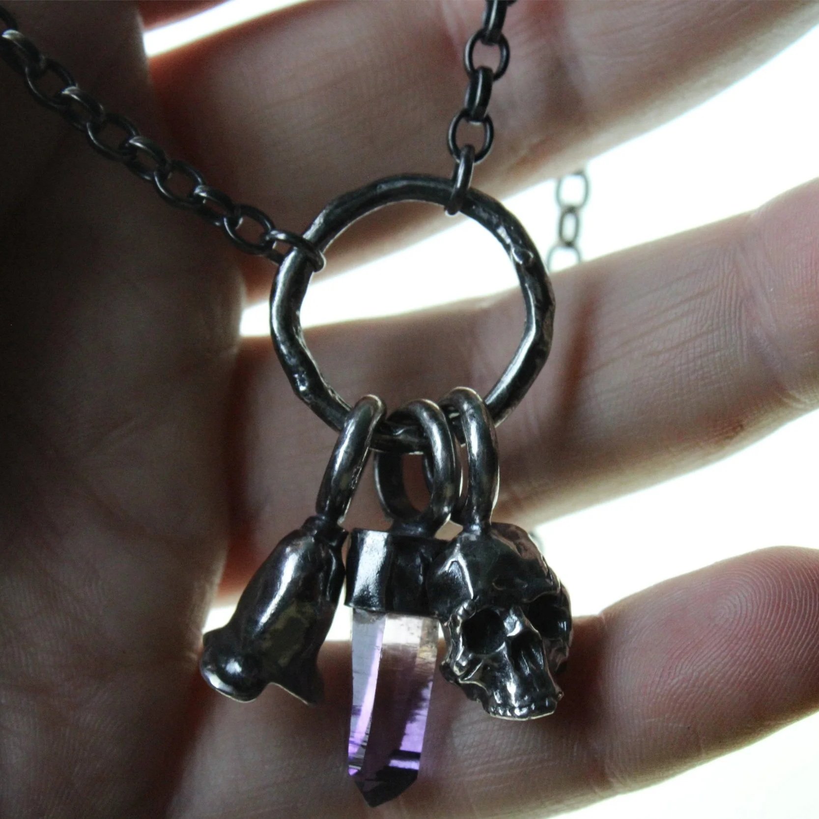 Bloom & Bone Charm Necklace