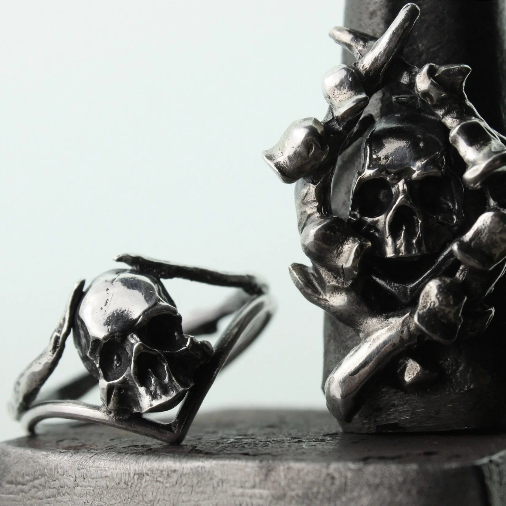 Bone & Branch Silver Ring