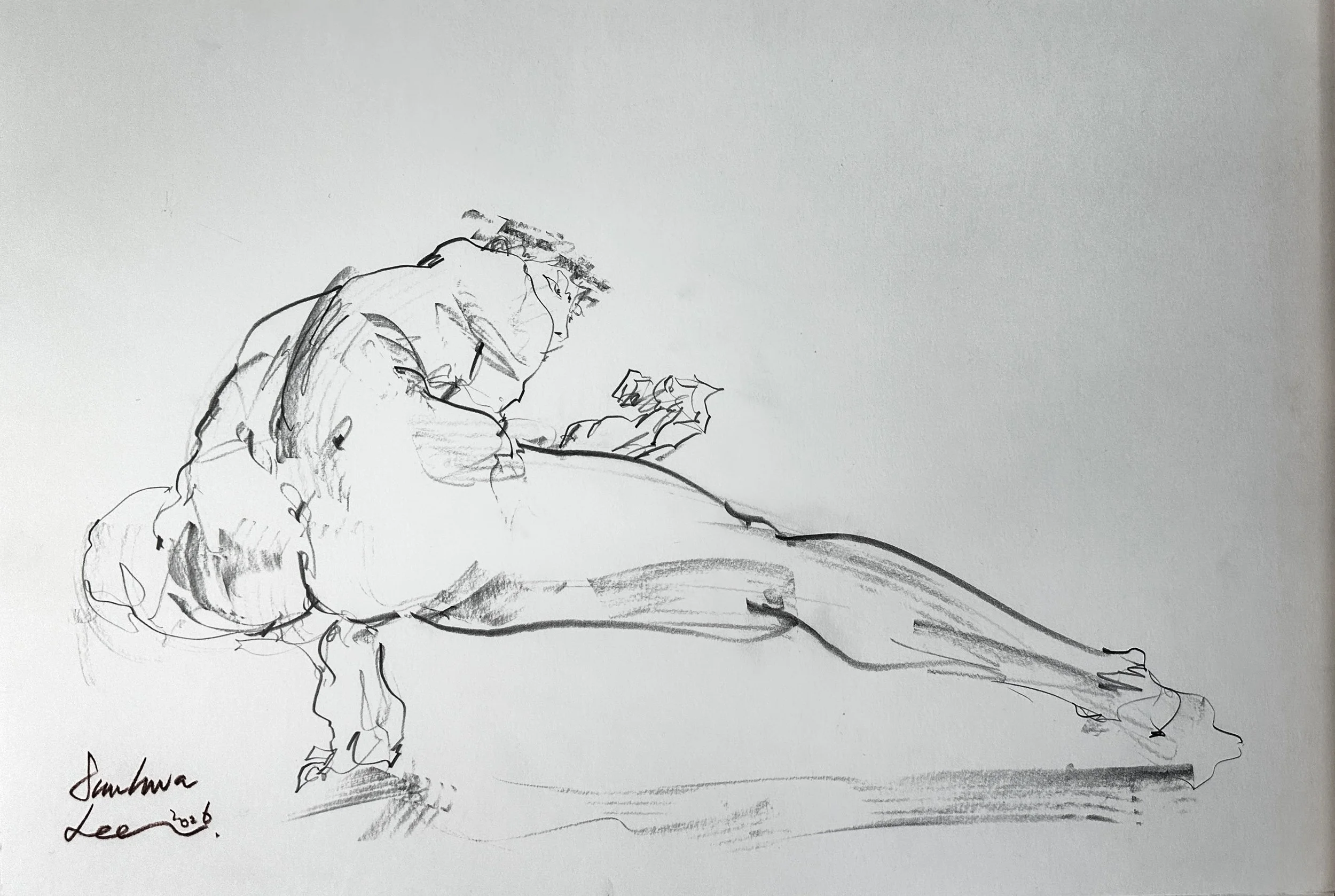 2min 30sec Life Drawing, 394*545mm