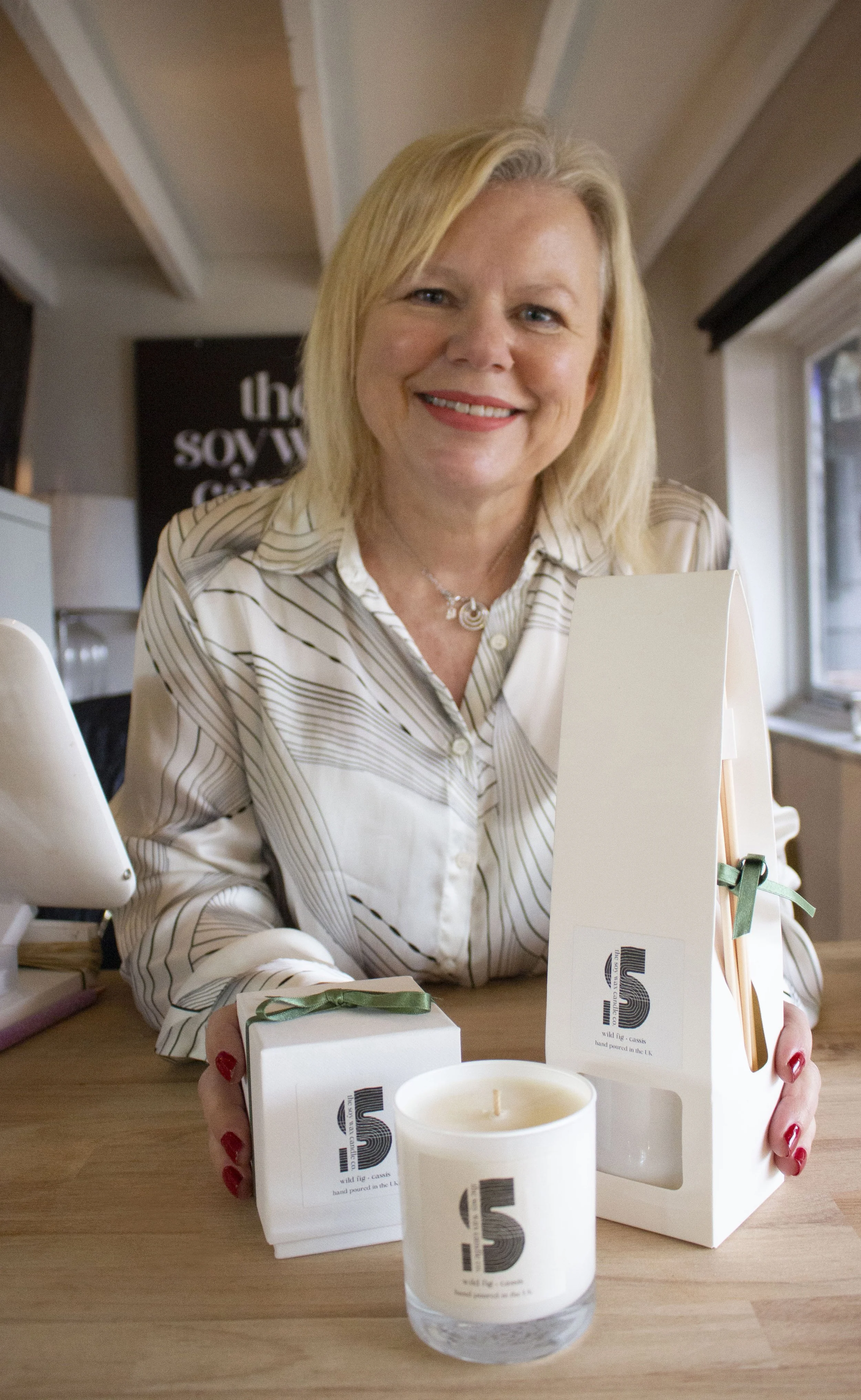Lucy Skelton working as embedded designer with small business team
