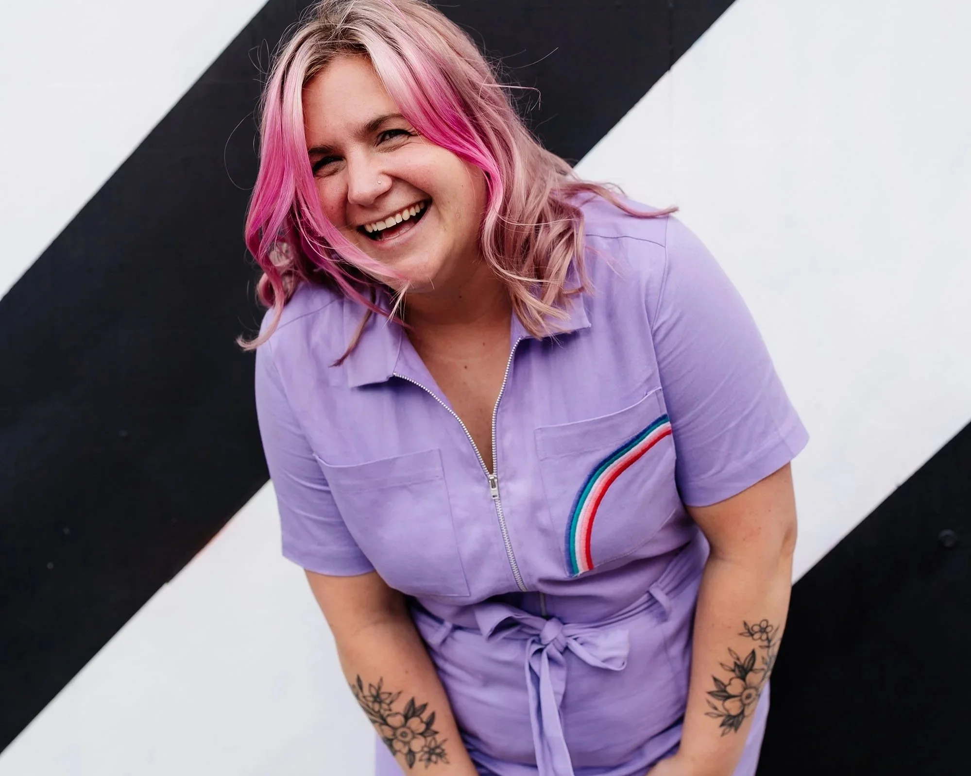 Lucy Skelton working as embedded designer with small business team