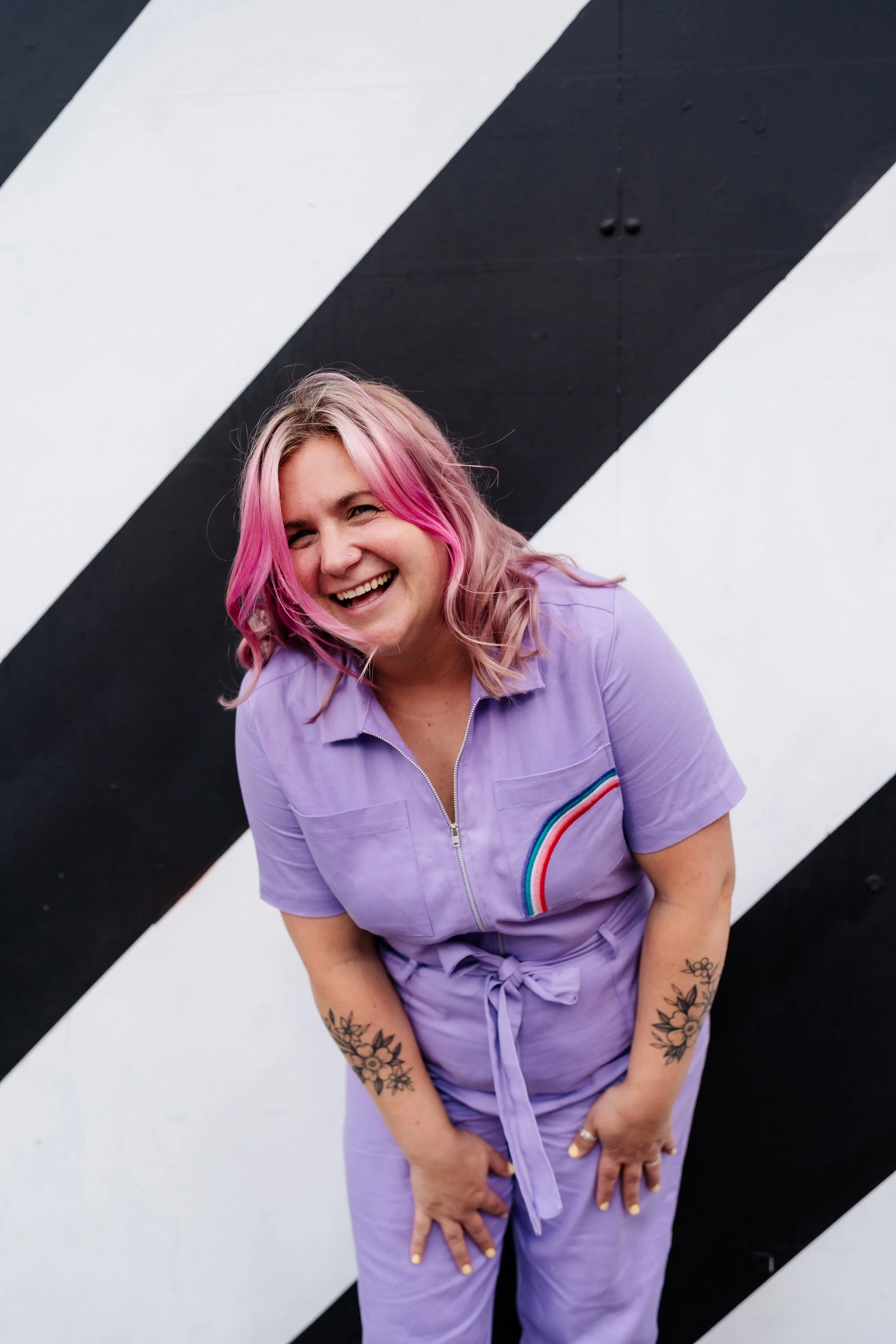 Lucy Skelton in her brand design studio in Felsted, Essex