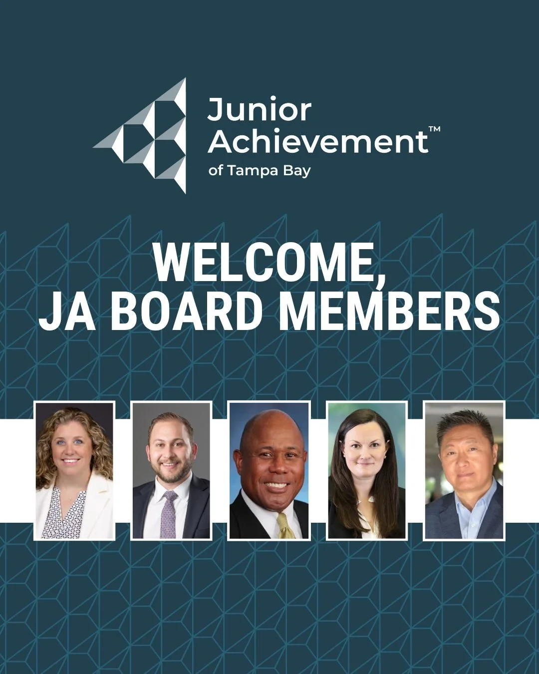 We are thrilled to introduce the newest members of the Junior Achievement of Tampa Bay Board of Directors! Each of these outstanding individuals brings a wealth of knowledge, diverse experience, and proven leadership that will help us continue empowe