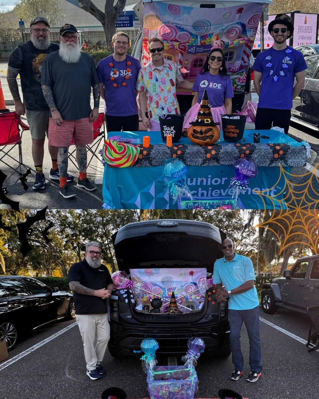 No tricks here, just treats and teamwork! 🍬🎃
Over the past few weeks, our team has been out in the community turning trunk-or-treats into opportunities for inspiration!

With the help of Johns Hopkins and Citi, we brought a Candyland experience to 