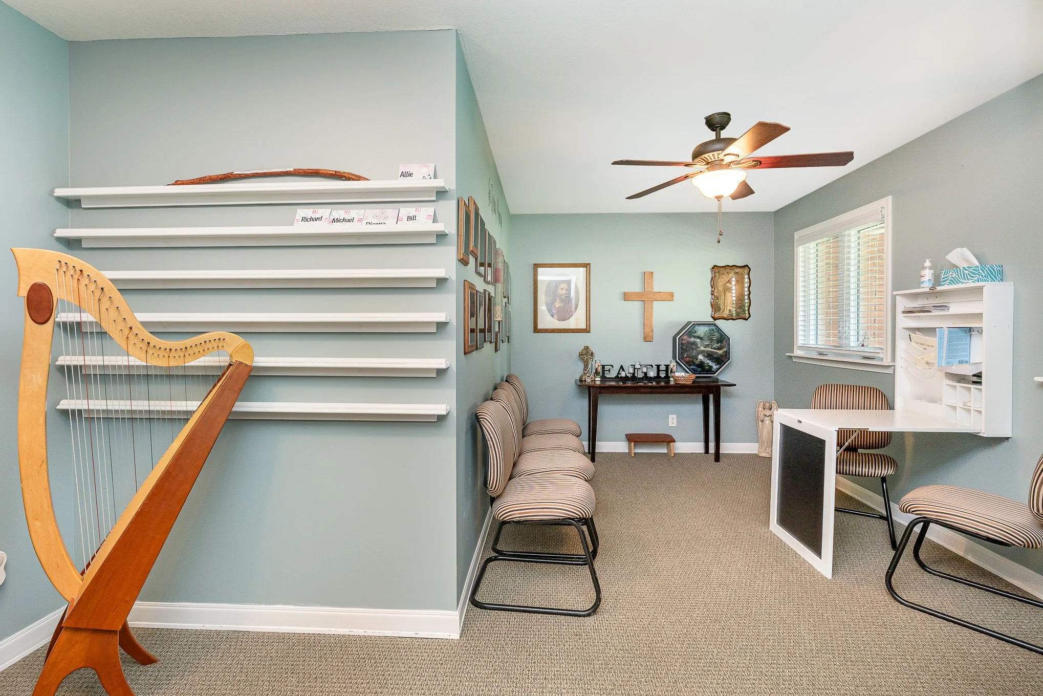  The chapel room for guests and family at the Toni &amp; Trish House 