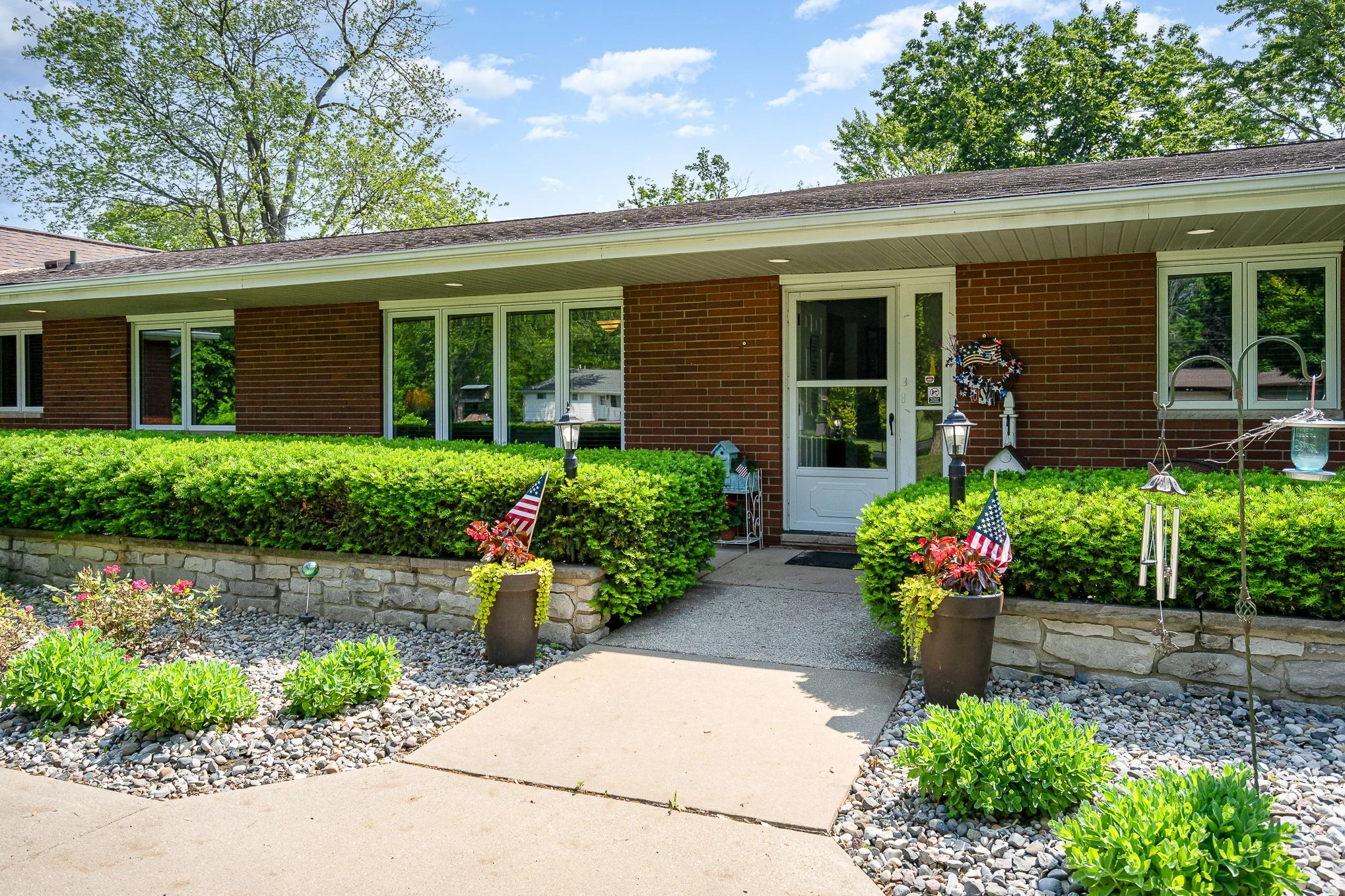 Front door of the Toni & Trish House