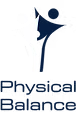 Logo of Physical Balance featuring a stylized figure balancing on a beam with the text 'Physical Balance' underneath.