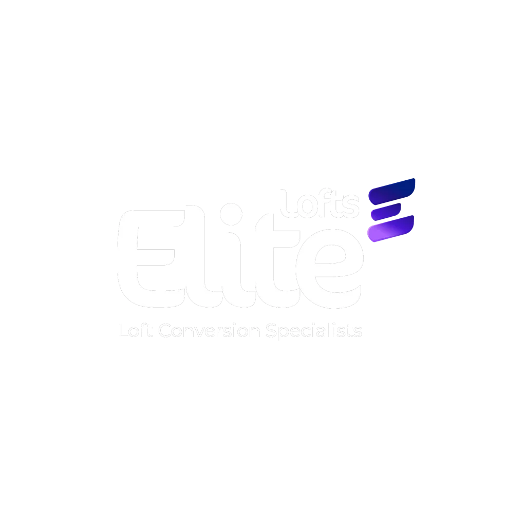 Logo with the words 'Lofts Elite' and 'For Conversion Specialists' on a black background with colorful lines on the right side.