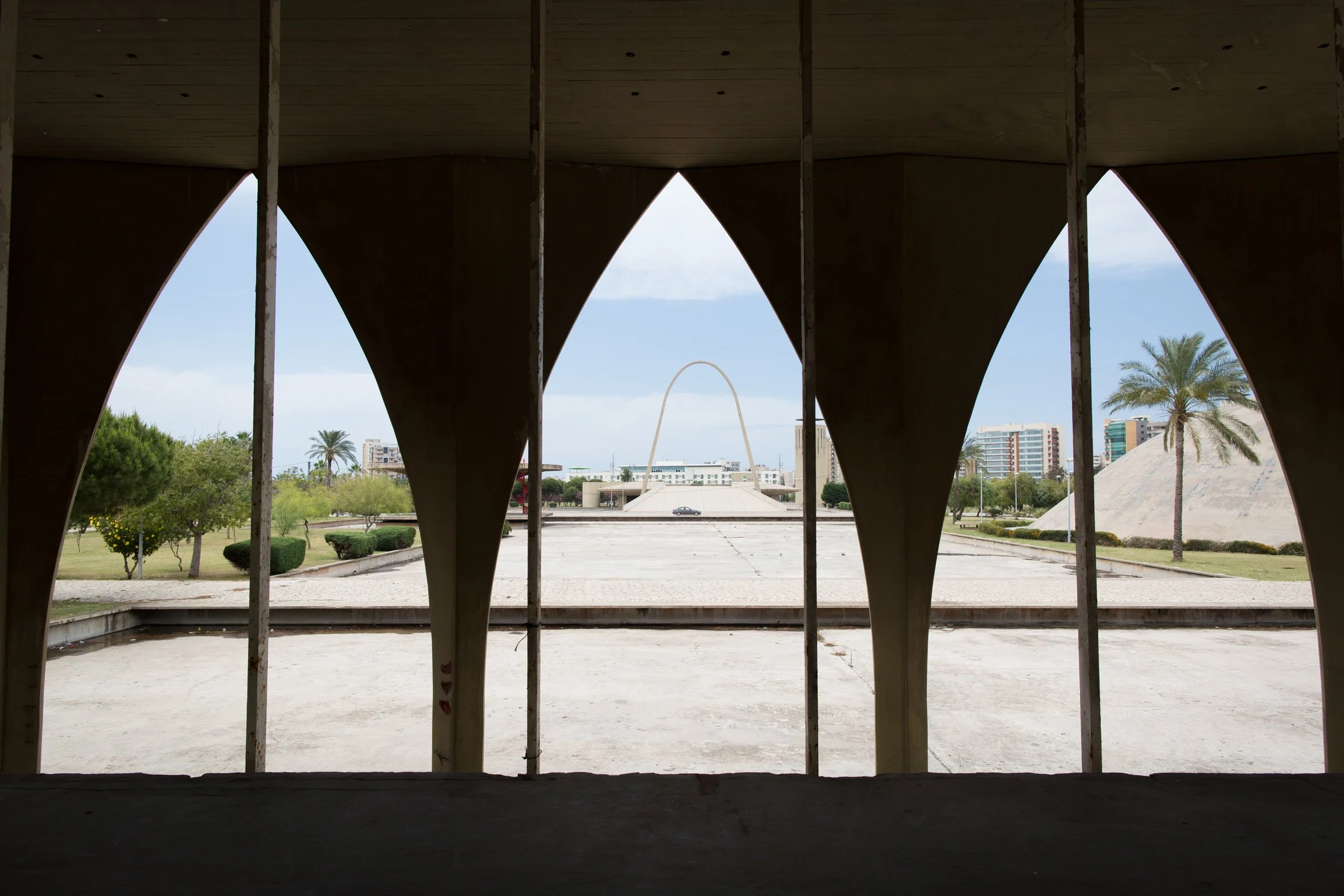 The interior of the Lebanese pavilion. 