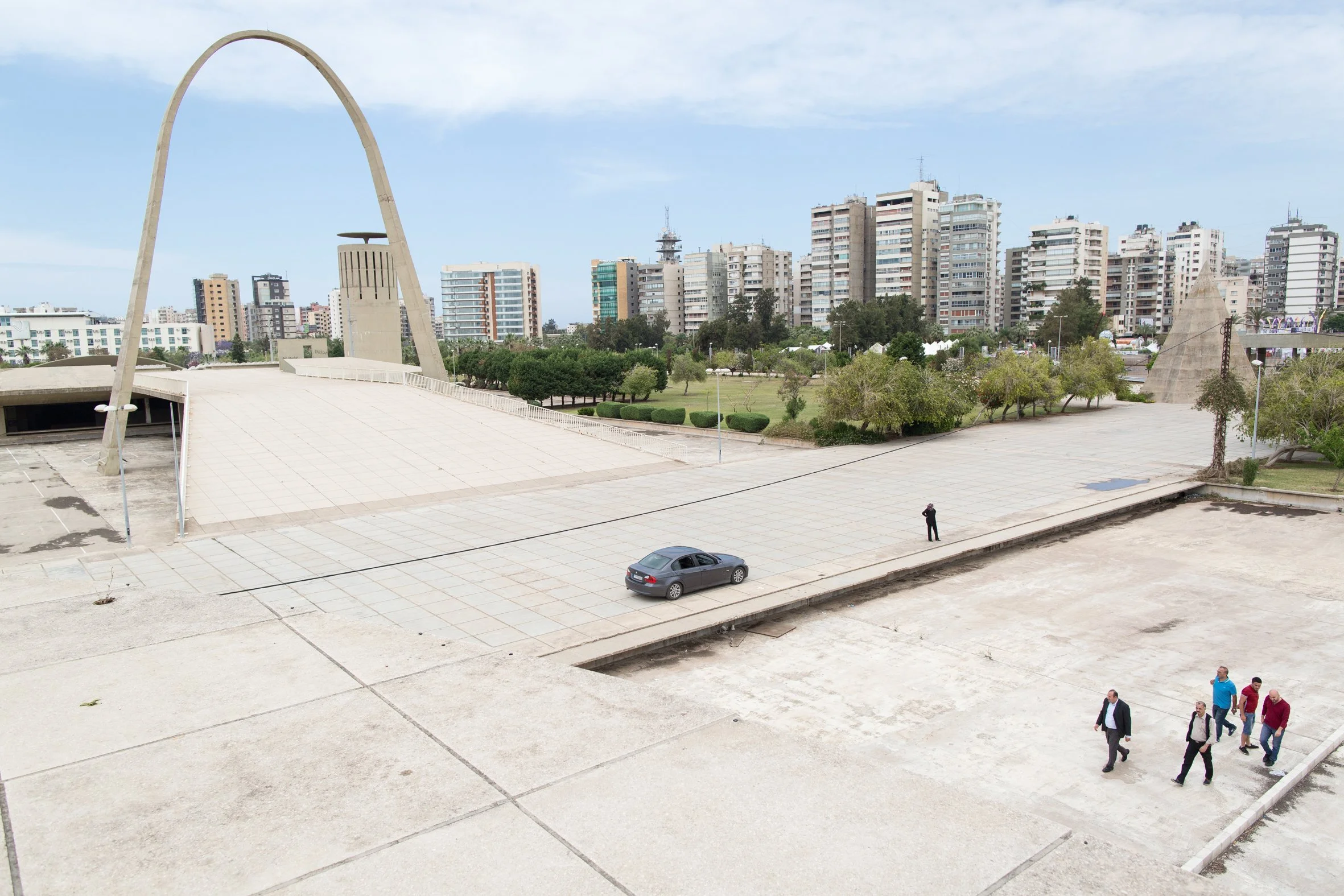 The view of the site from the open-air theatre. 
