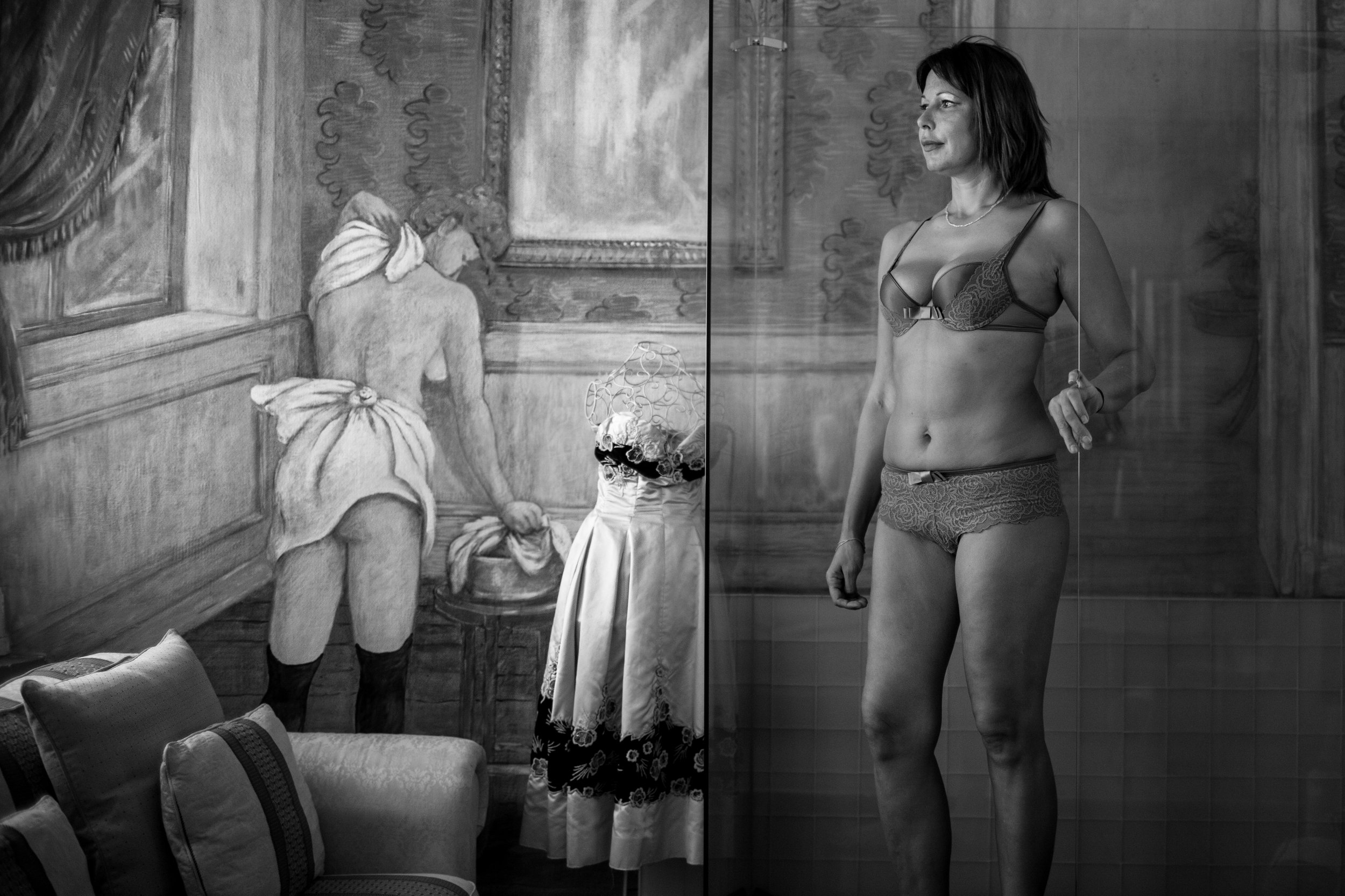 "I started working here in order to have freedom from financial worries and to pursue art studies. In the end I don’t feel free. I have become a slave to the money.” – Mathilde