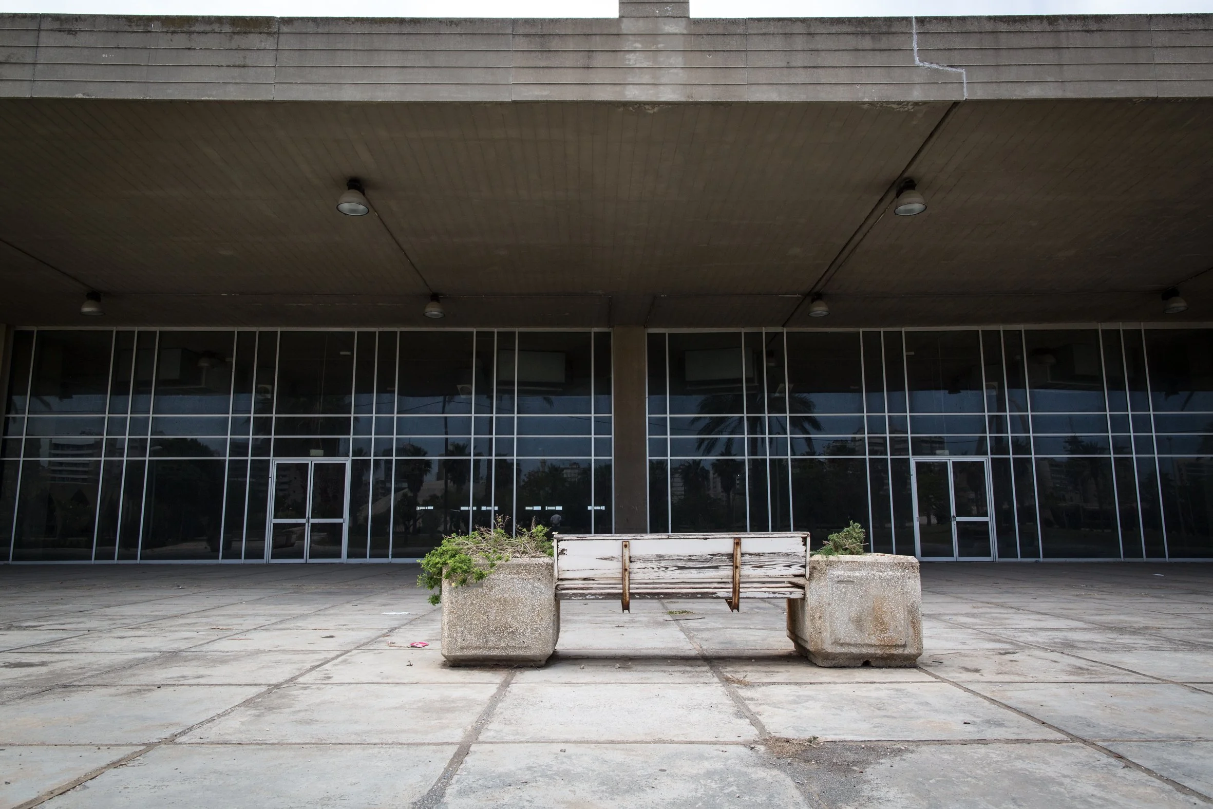 The exterior of the main exhibition hall.