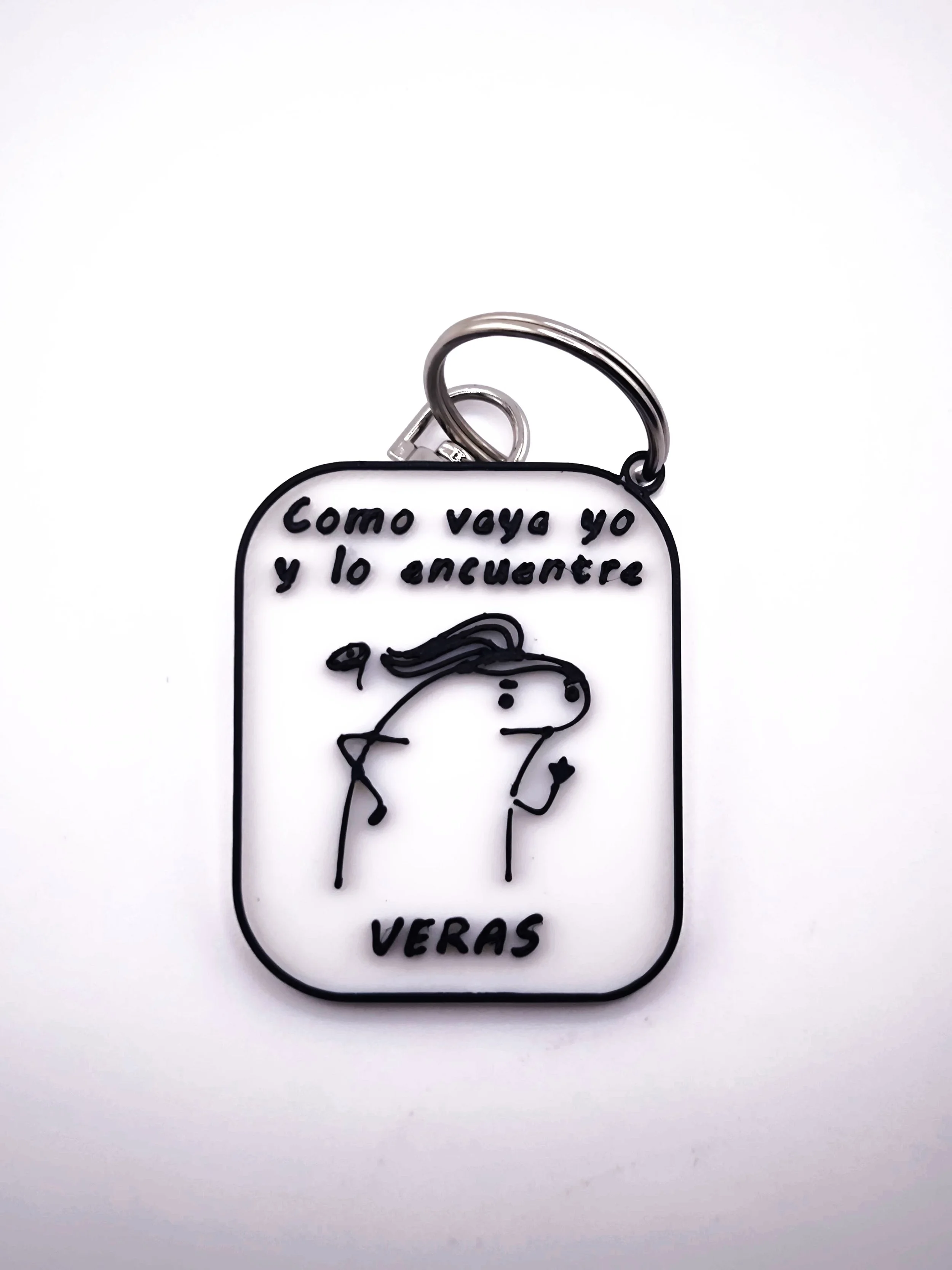 Llavero 'Como vaya yo y lo encuentre .. verás'