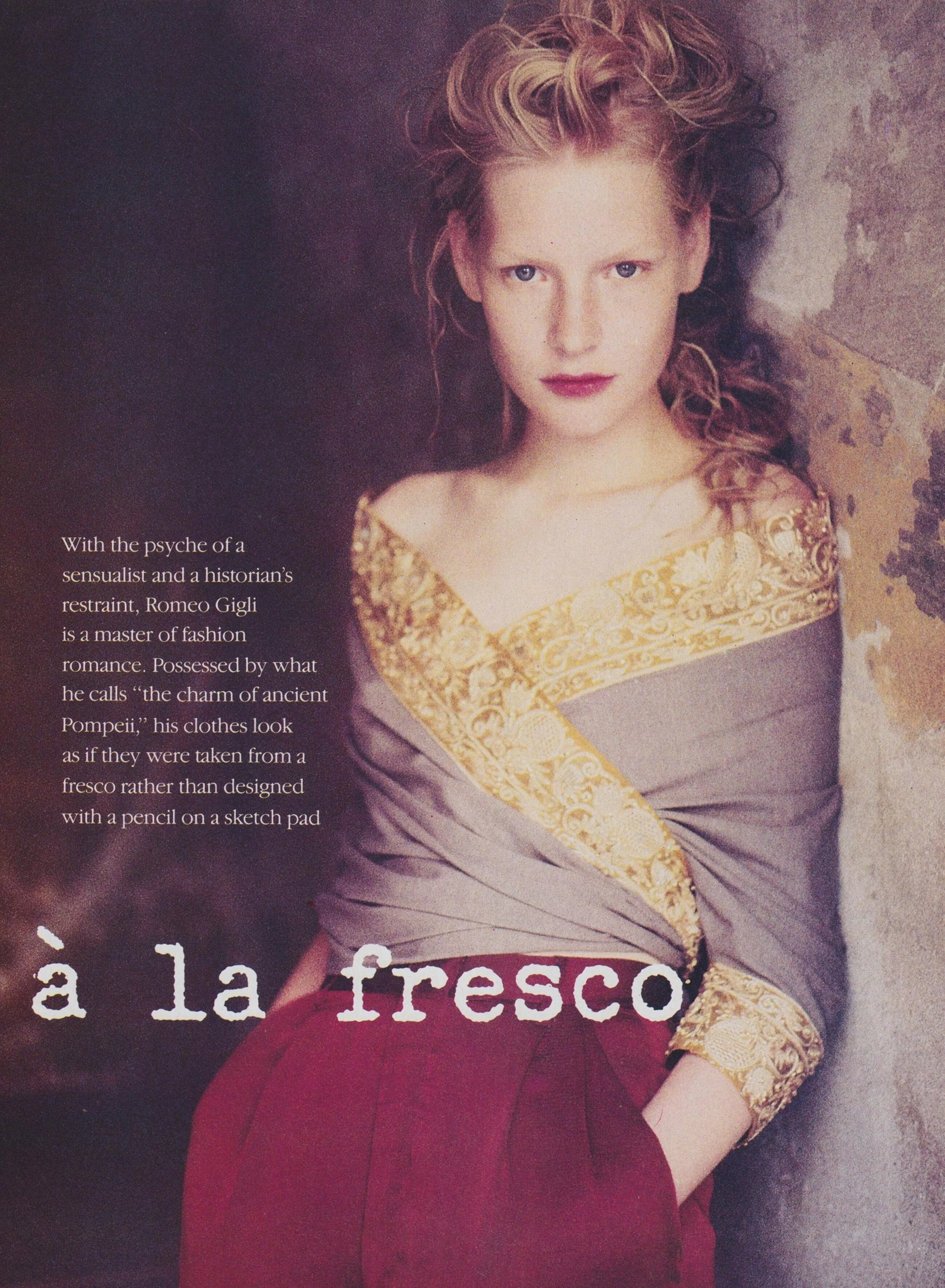 Kirsten Owen by Paolo Roversi - Vogue (US), January 1989