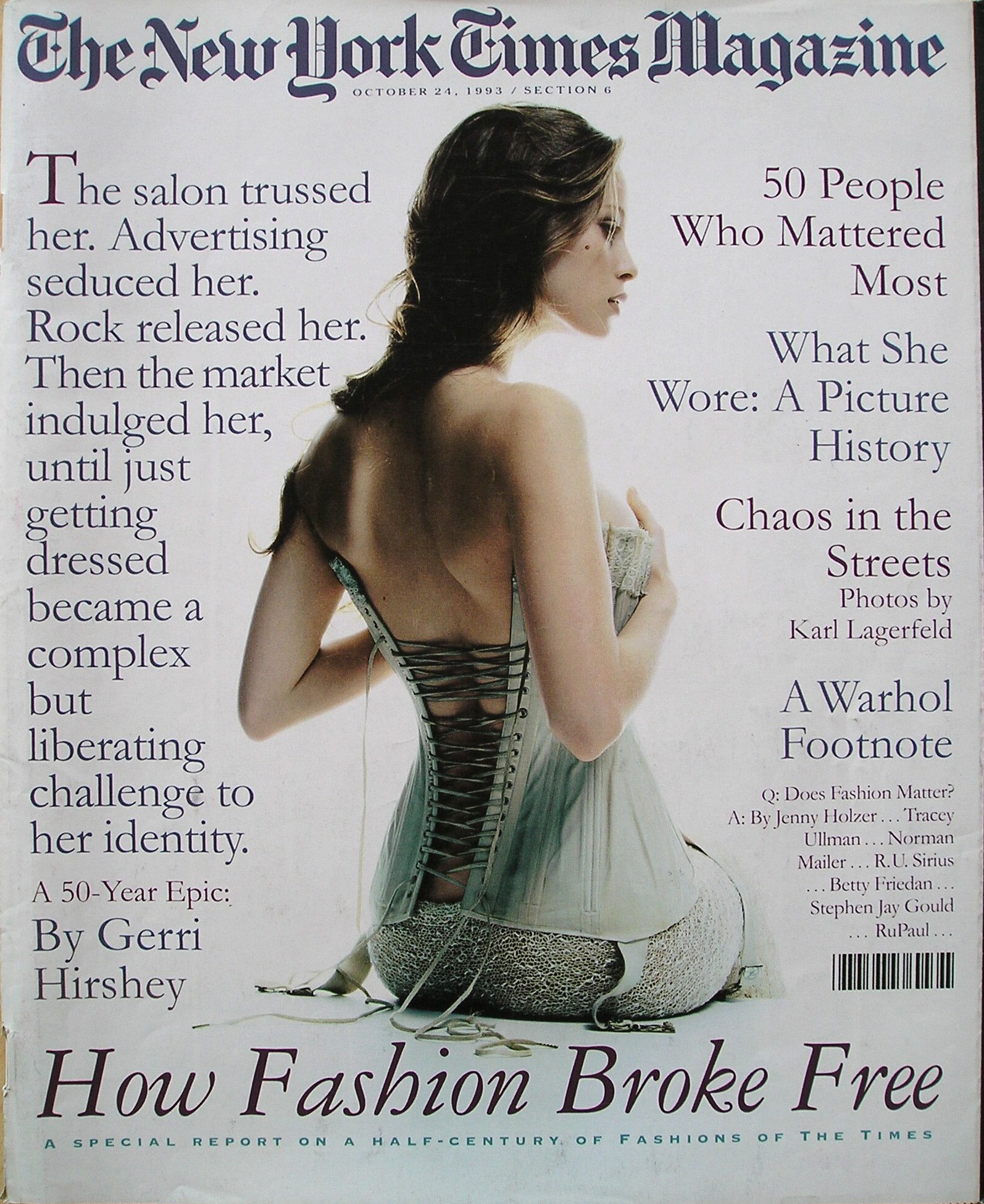 Nina Brosh by Raymond Meier - New York Times Magazine, 24 October 1993