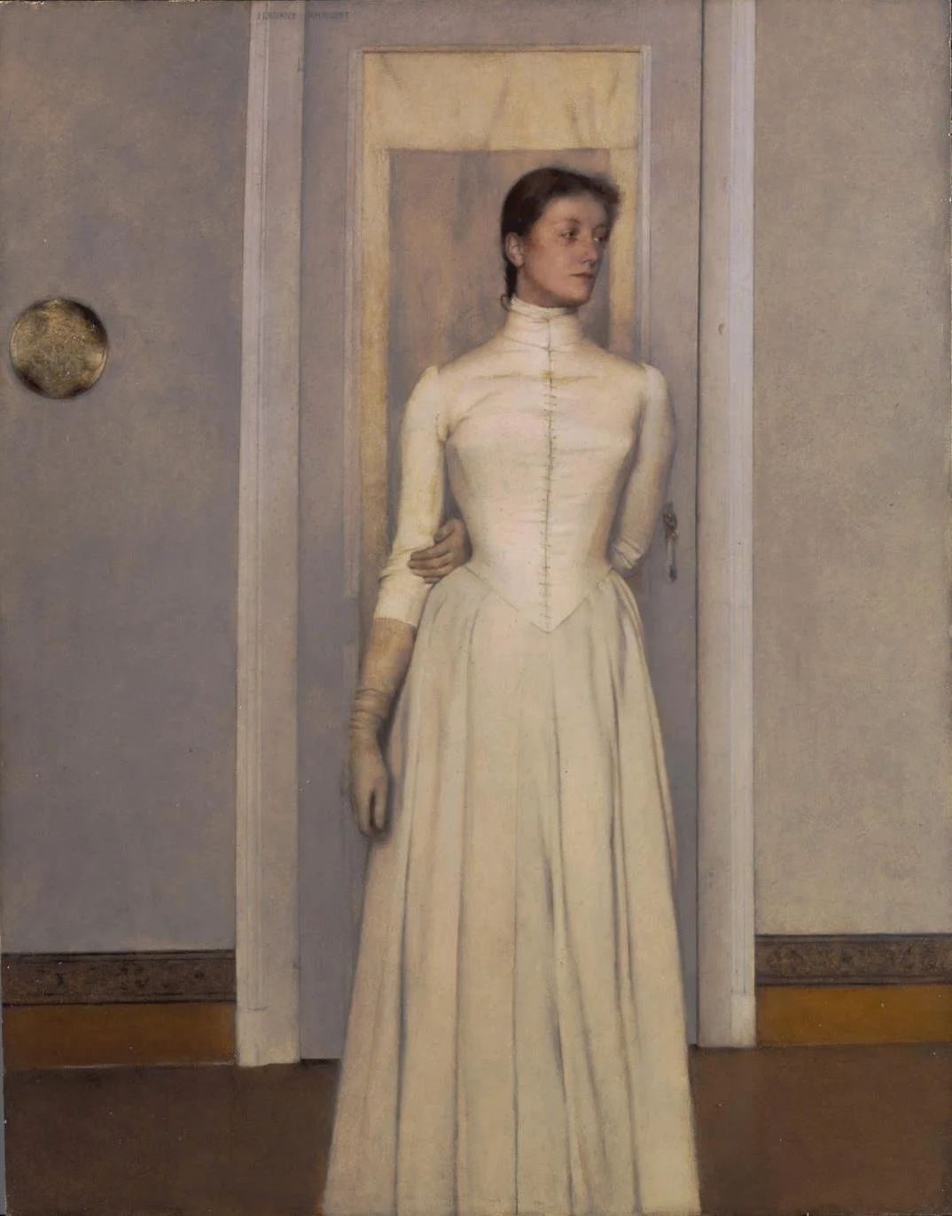 Portrait of Marguerite Khnopff by Fernand Khnopff, 1887