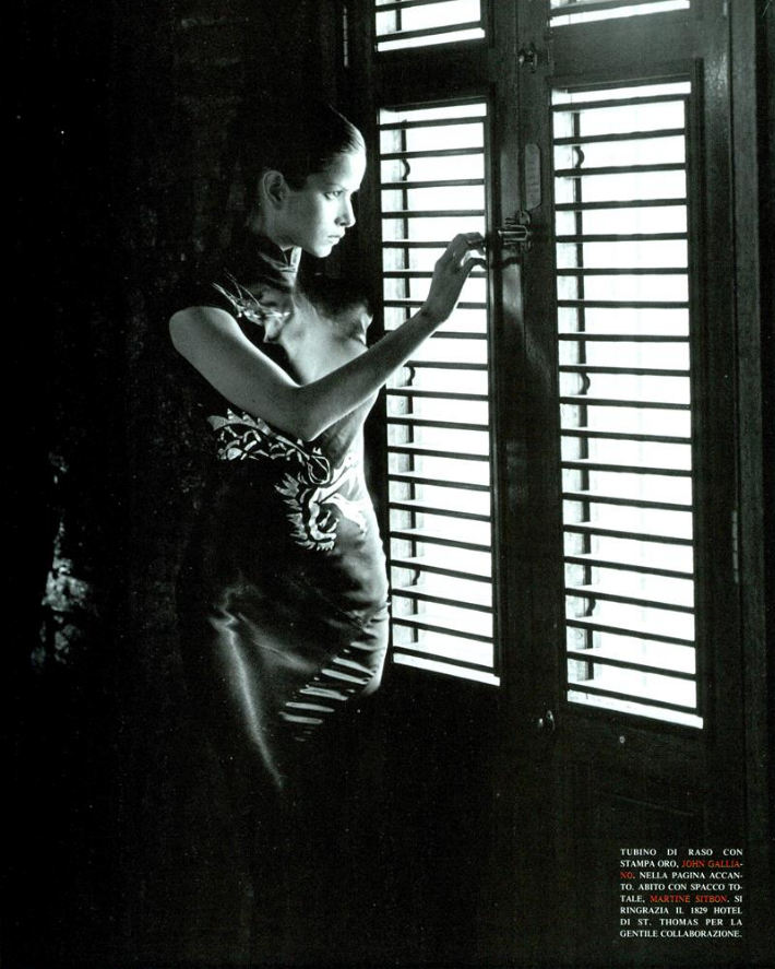 Patricia Velasquez by Marc Hispard - Vogue (Italia), June 1993