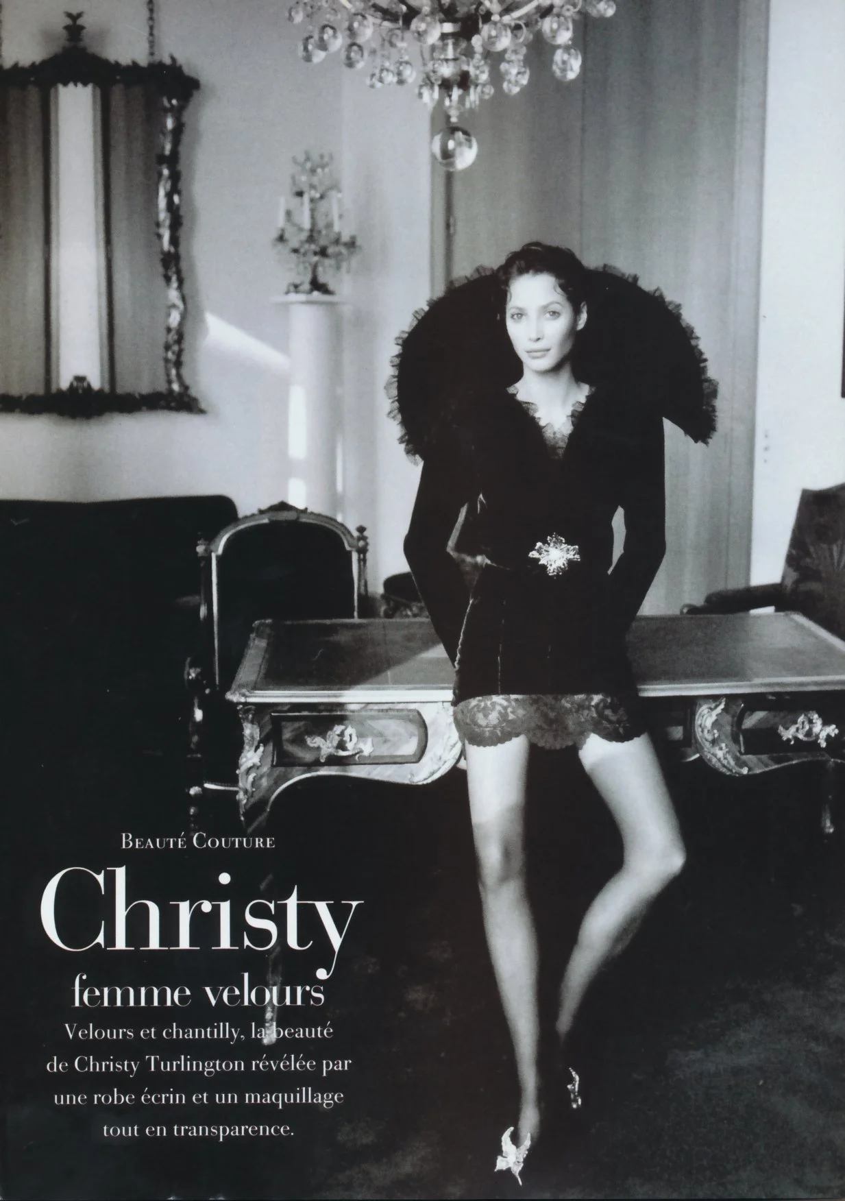 Christy Turlington by Dominique Issermann - Vogue (Paris), September 1993