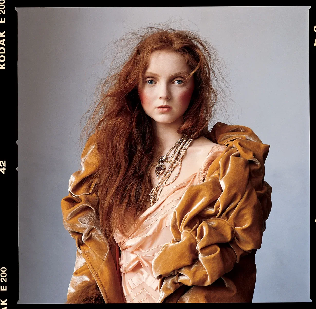 Lily Cole by Irving Penn - Vogue (US), July 2005
