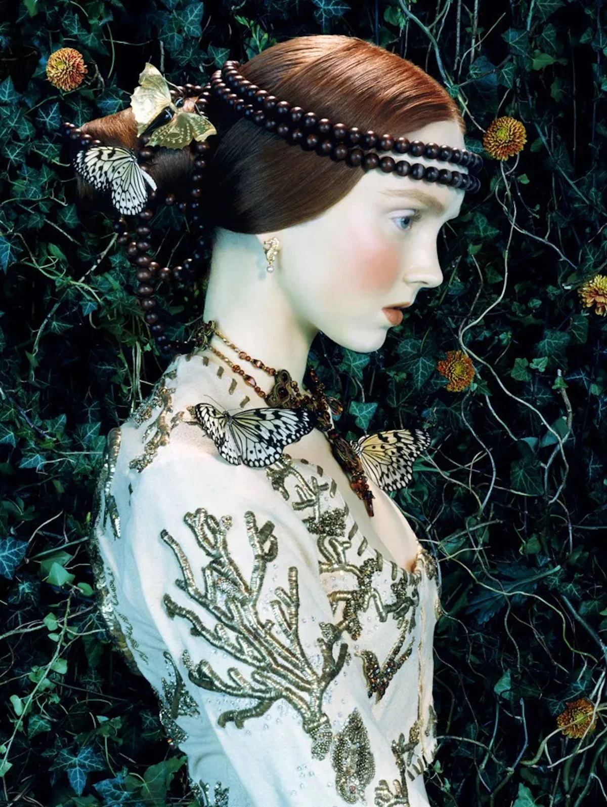 Lily Cole by Miles Aldridge - Vogue (Italia), February 2005