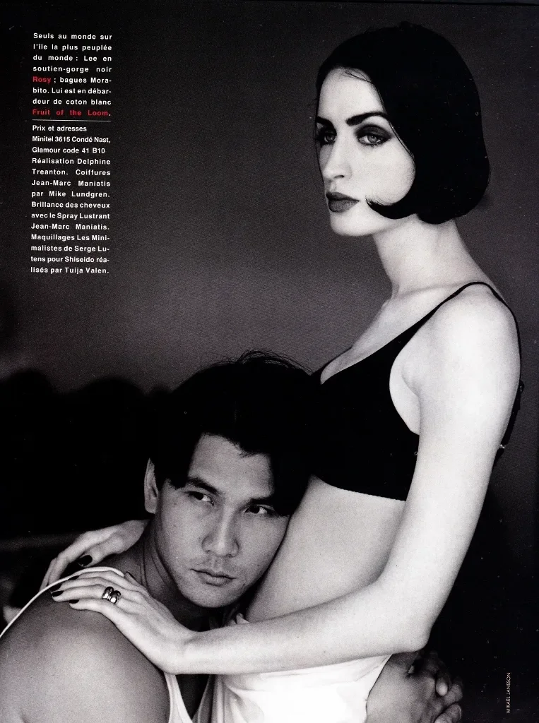 Lee Watson by Mikael Jansson - Glamour (France), March 1992