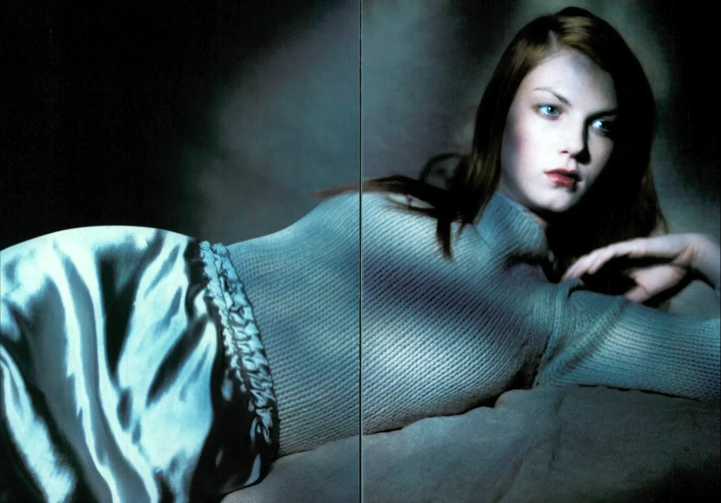 Angela Lindvall by Paolo Roversi - Cerruti, F/W 1998