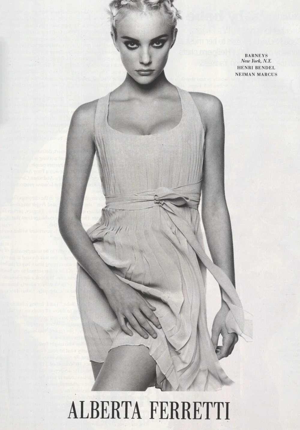 Jamie Rishar by Steven Meisel for Alberta Ferretti (S/S 1994)