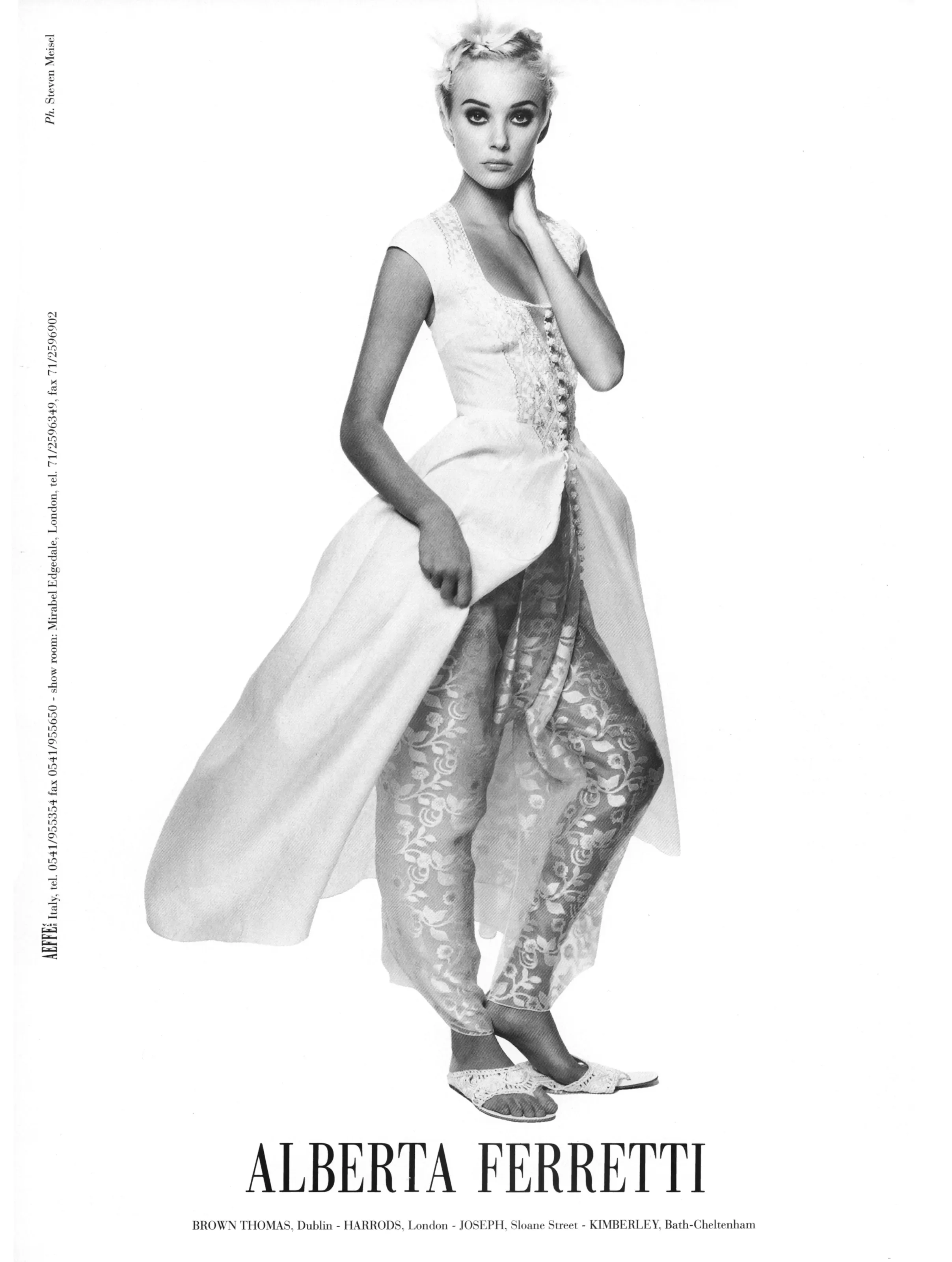 Jamie Rishar by Steven Meisel for Alberta Ferretti (S/S 1994)