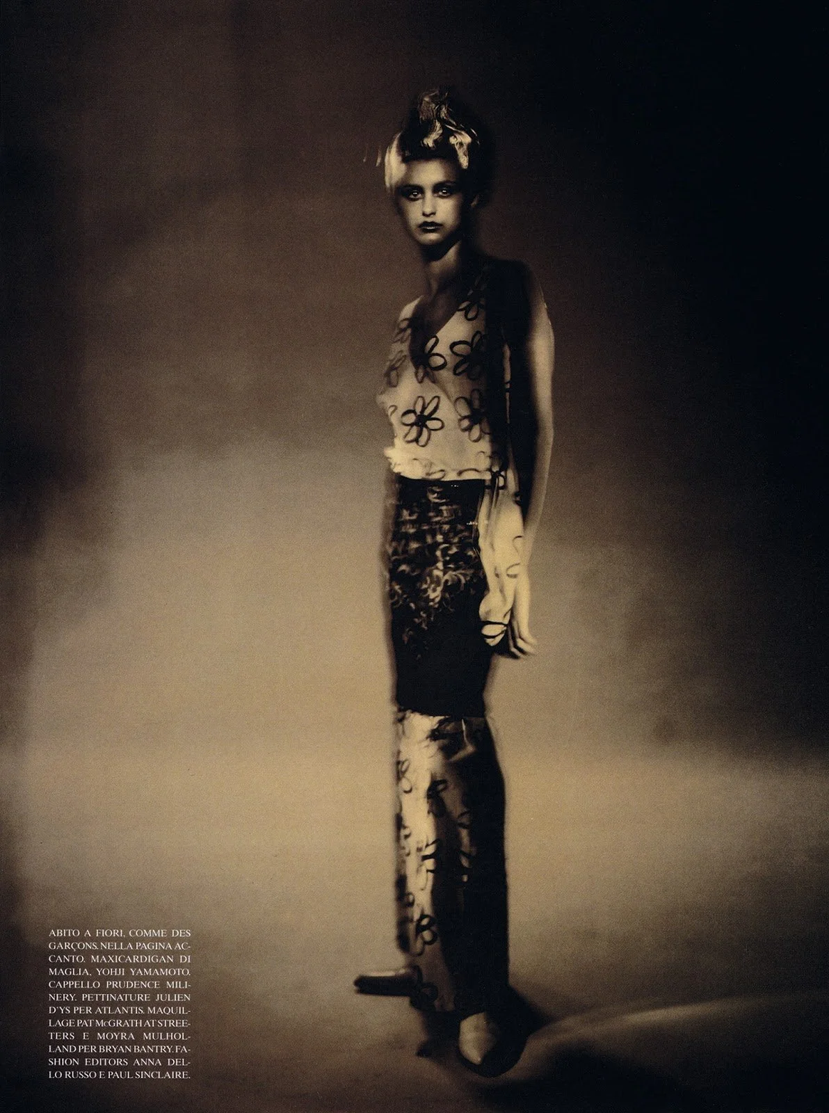Trish Goff by Paolo Roversi for VOGUE Italia, December 1996