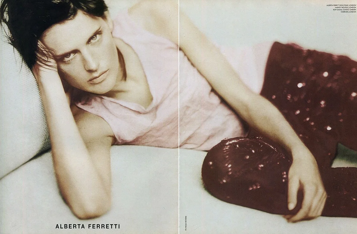 Stella Tennant - Alberta Ferretti (S/S 2000) photographed by Paolo Roversi