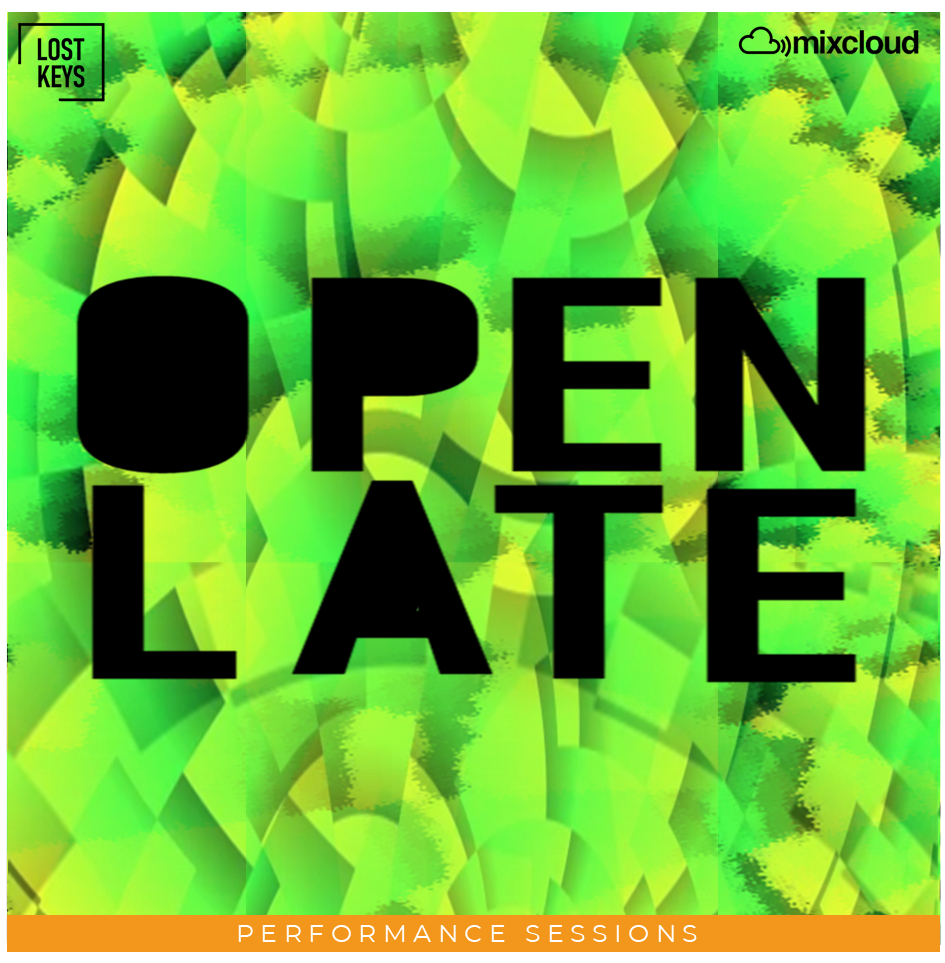 A person sitting at a desk with a laptop, surrounded by pens and papers, organizing items, with text overlay that says "Lost Keys".