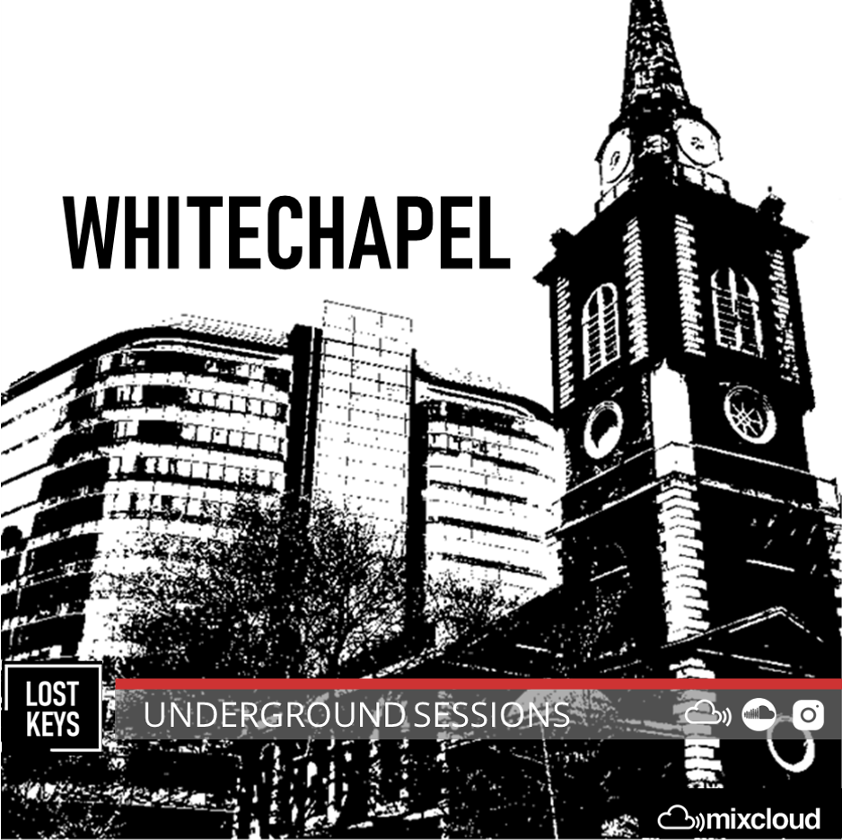 London skyline, East London Whitechapel, church, drawing 