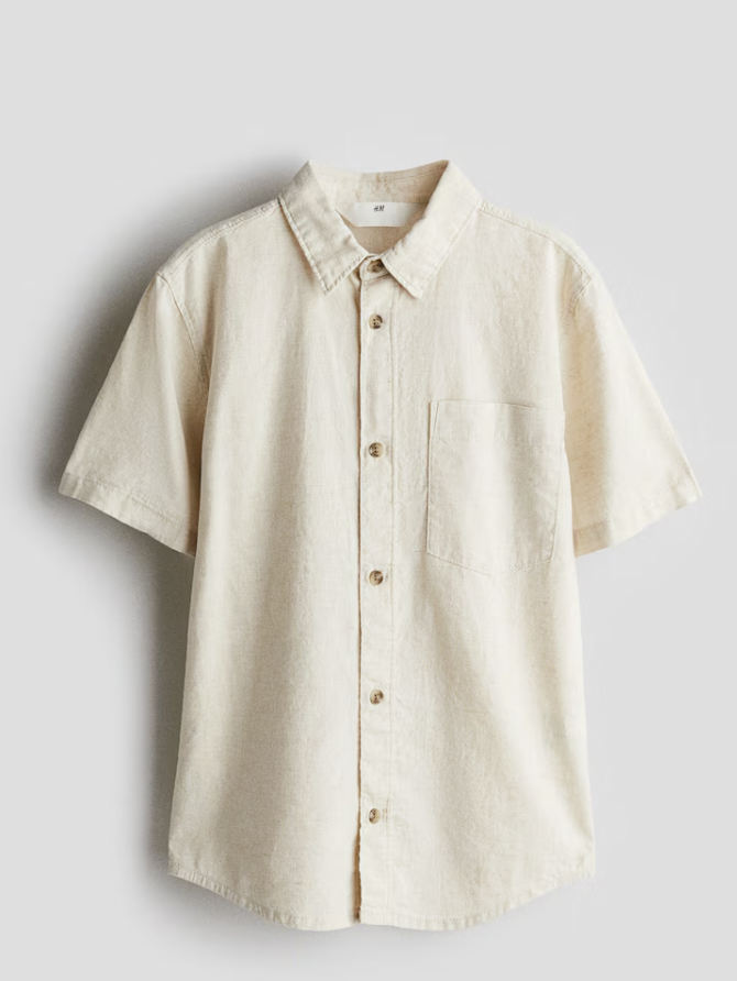  H&M  
Linen Blend Blouse 
17,99 €