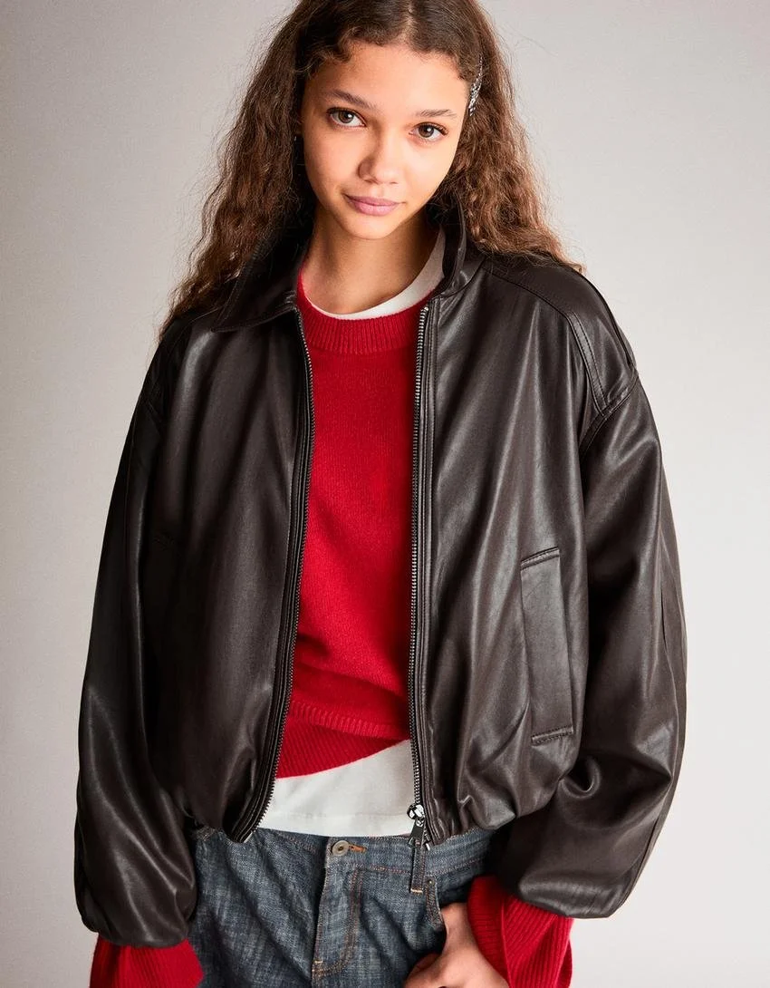  BERSHKA  
Faux Leather Jacket 
45,99 €