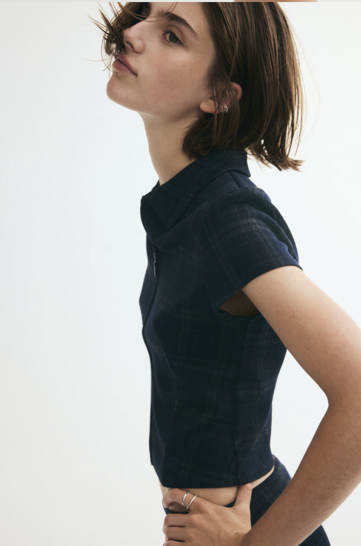  H&M  
Viscose Blend Zip Top 
$22.99