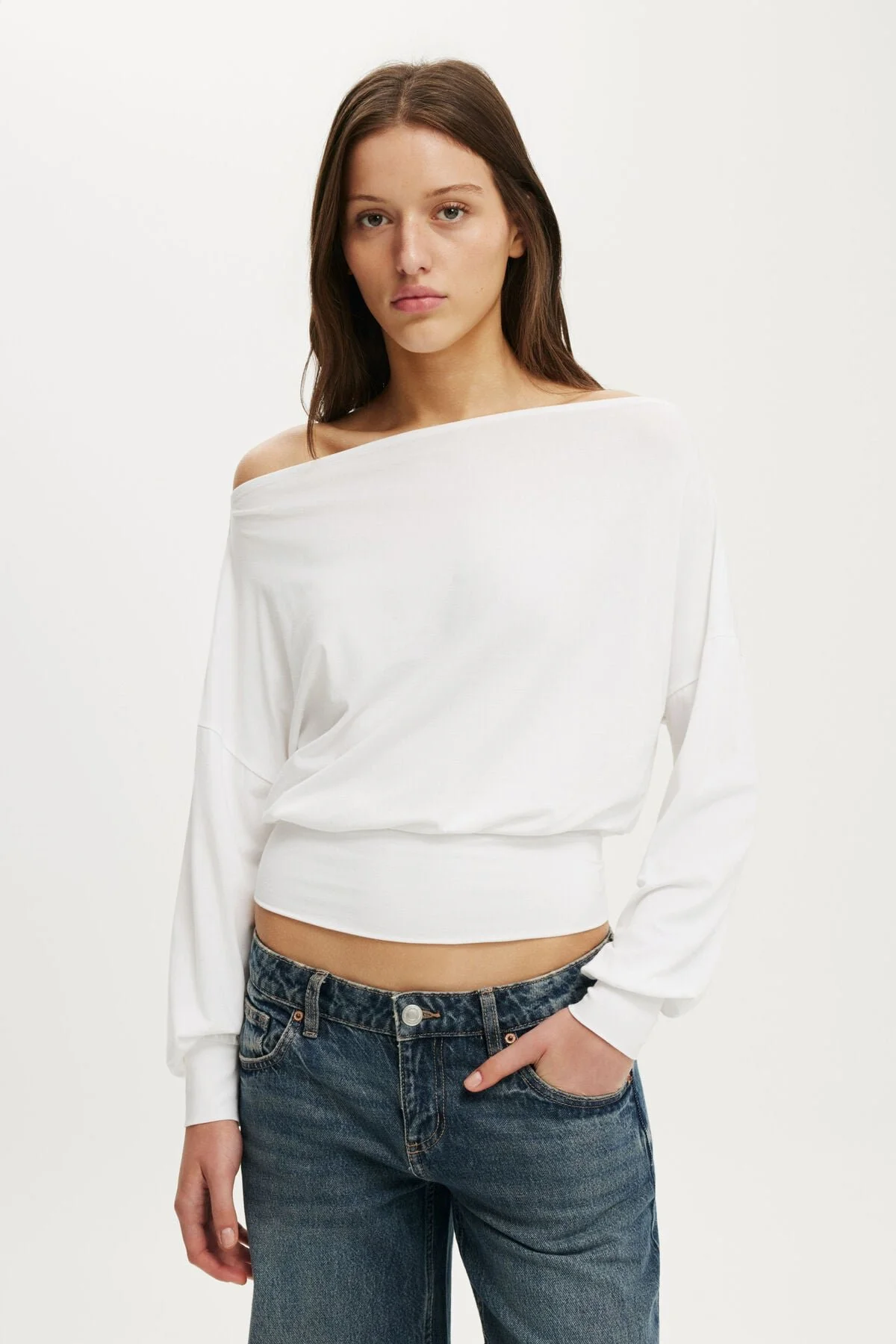  COTTON ON  
Sage Off The Shoulder Long Sleeve 
$34.99 US Only