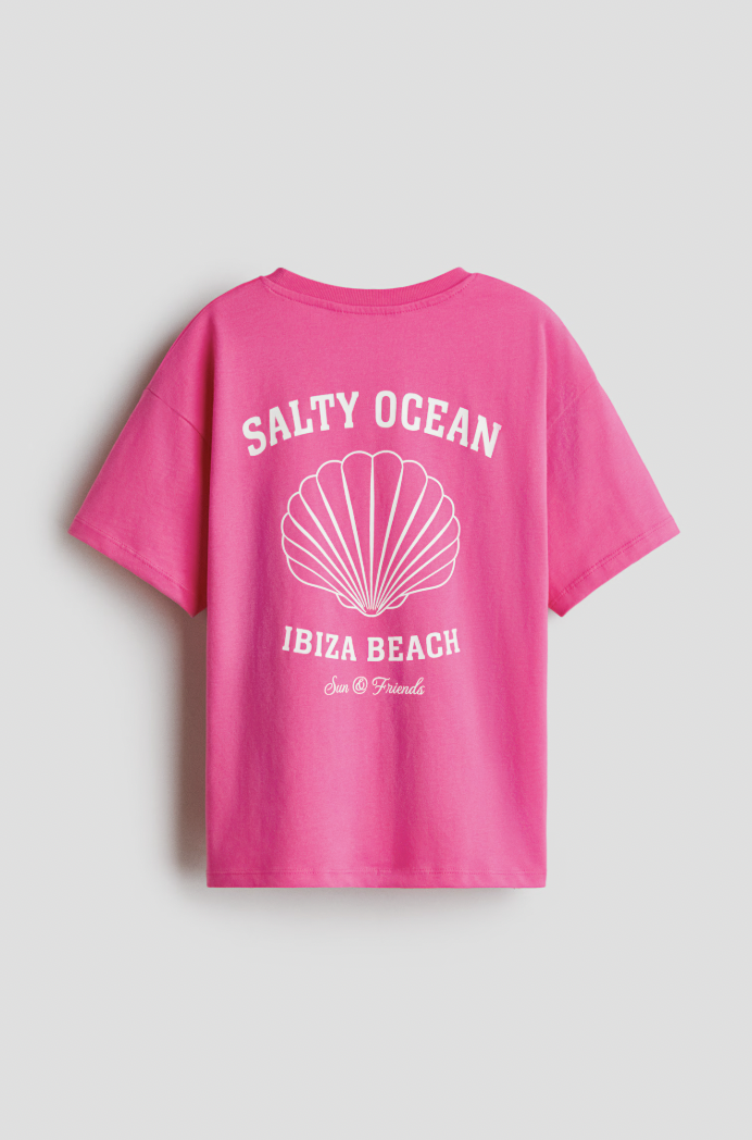  H&M  
Printed Cotton T-Shirt 
9,99 €