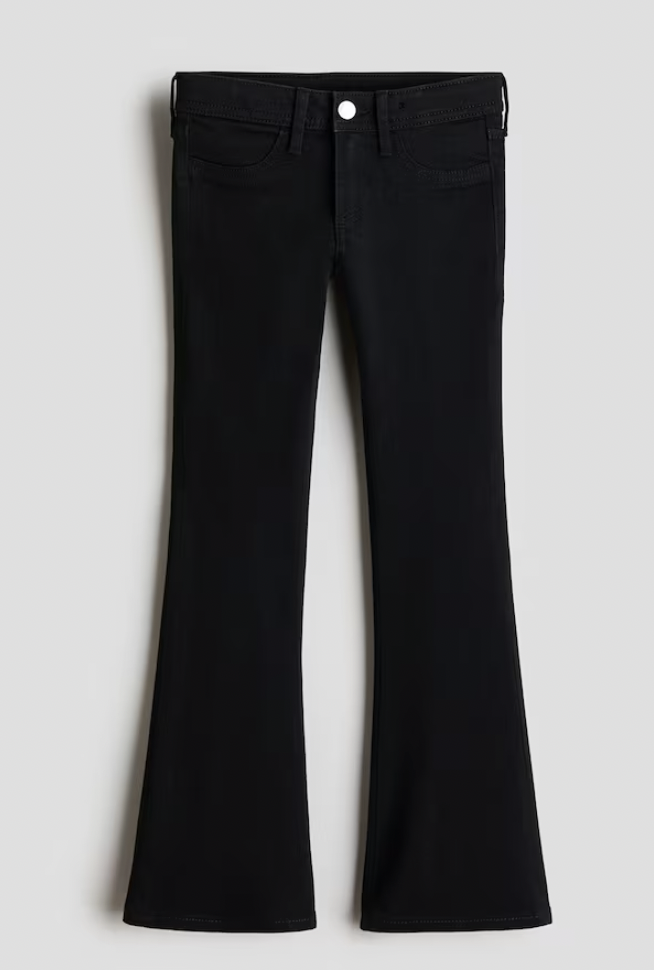  H&M  
Flared Leg Low Jeans 
$24.99 