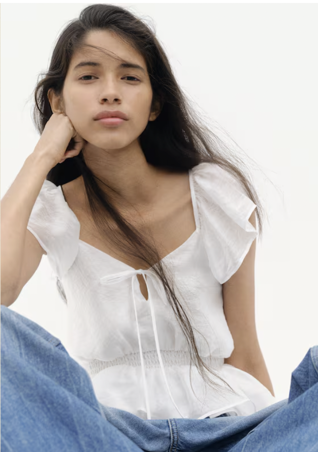  H&M  
Flutter Sleeve Peplem Blouse 
Was $29.99  Now $23.99