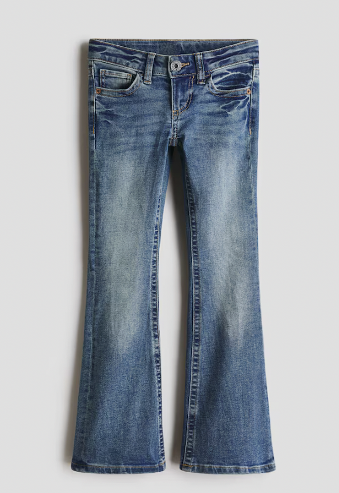  H&M  
Flared Low Leg Jeans 
$27.99