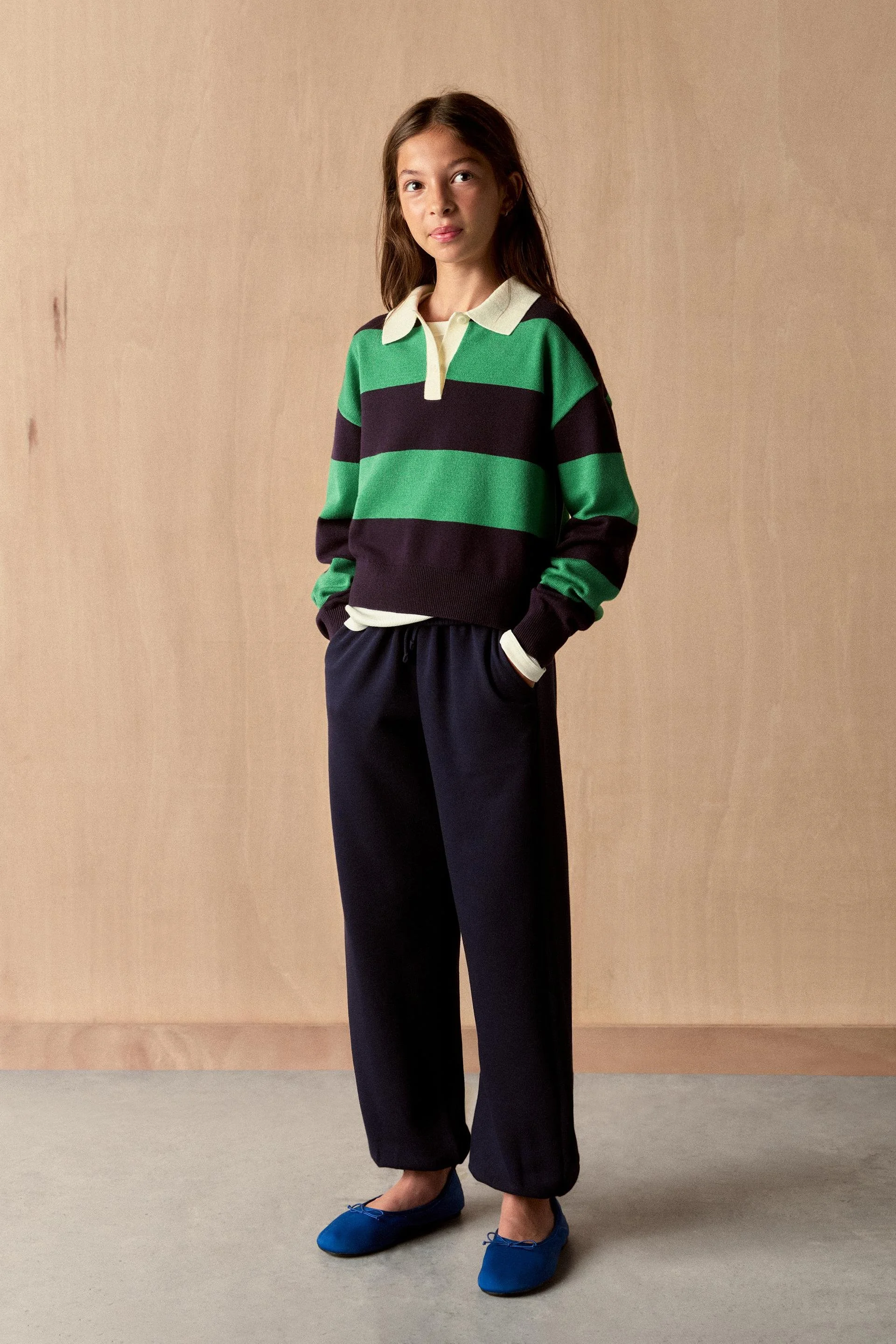  ZARA  
Stripped Polo Collar Jumper 
19,95 €