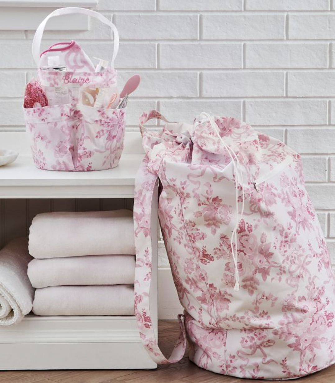  PBTEEN  
Love Shack Fancy Shower Bag Caddy & Laundry Set 
$148