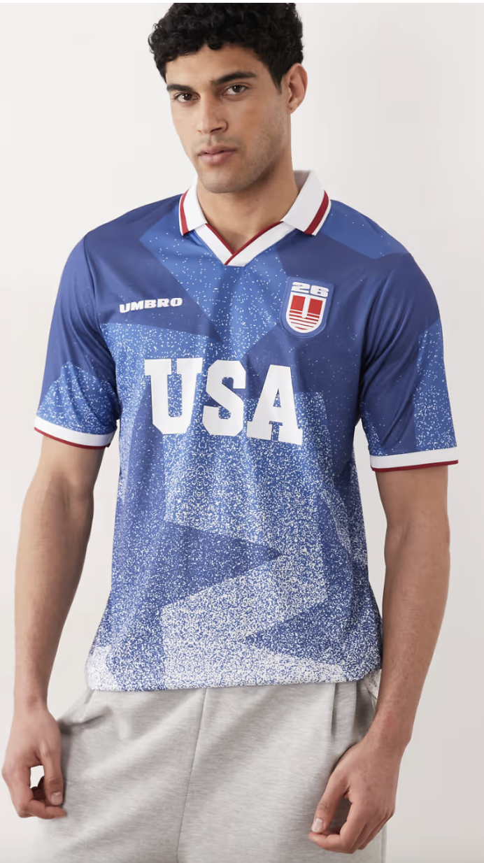  ASOS  
Umbro USA Jersey 
Was 52,00 € Now 46,99 €
