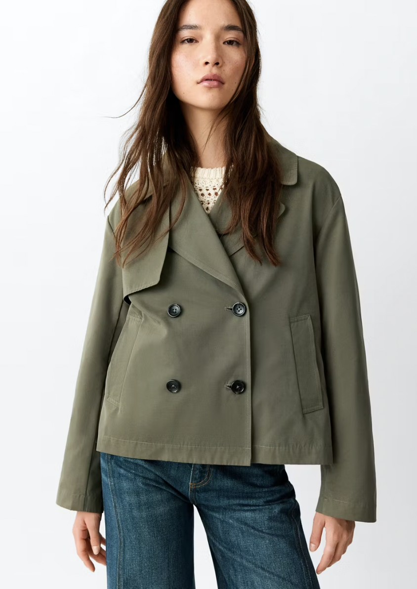  MANGO  
Short Double Breasted Trench Coat 
35,99 €