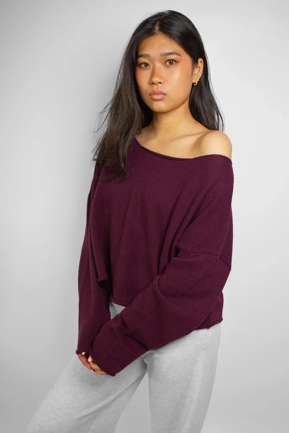  SUBDUED  
Off Shoulder Knit Sweater 
$58