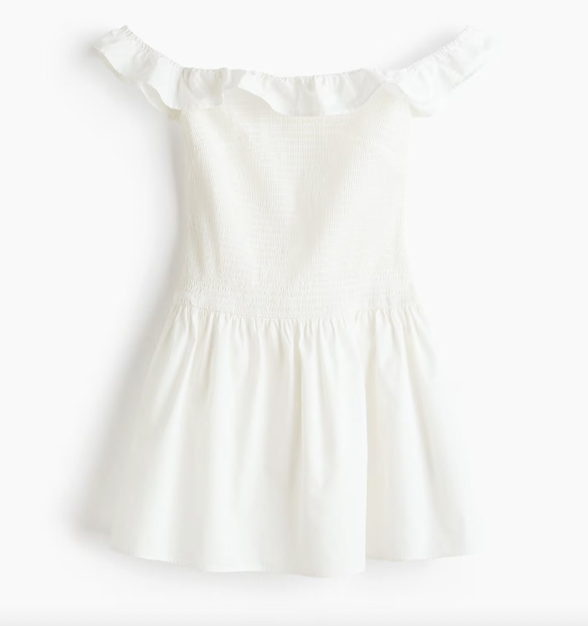  H&M  
Smocked Off The Shoulder Dress 
Was $29.99  Now $8.49