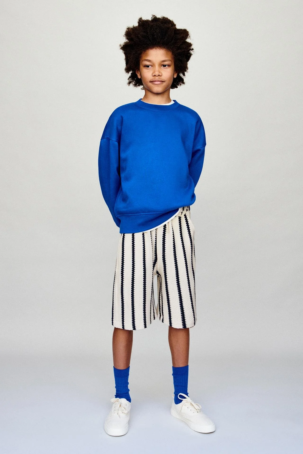  ZARA  
Textured Striped Knit Bermuda Shorts 
15,95 €