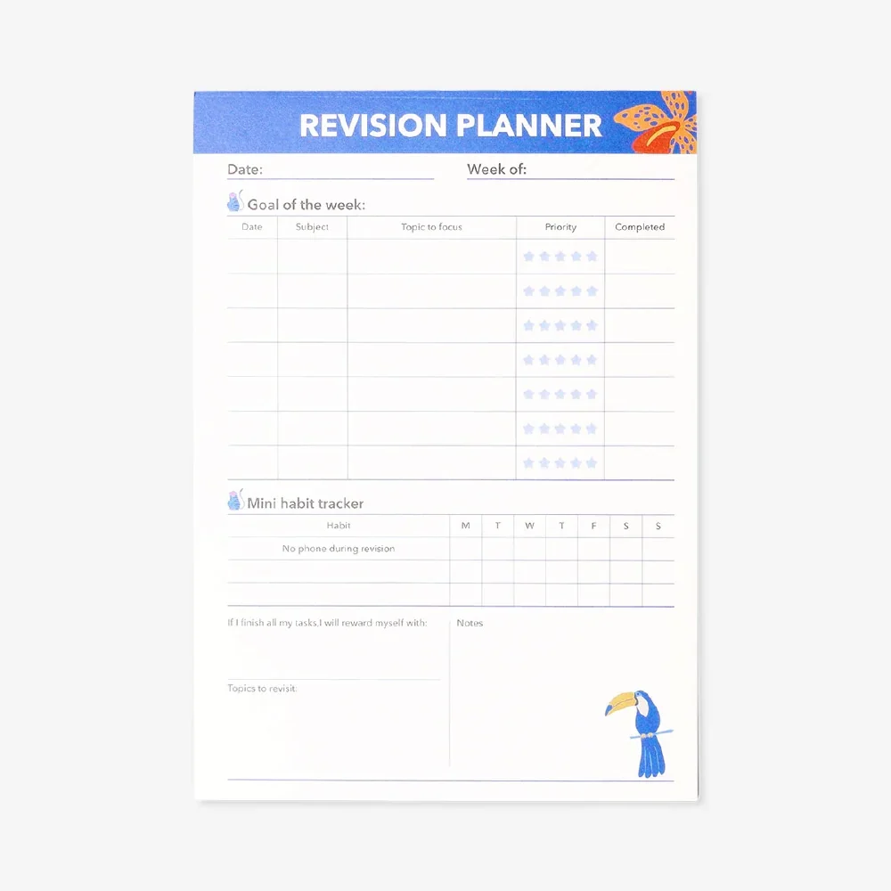 FLYING TIGER  
Revision Planner Pad 
2,50 €