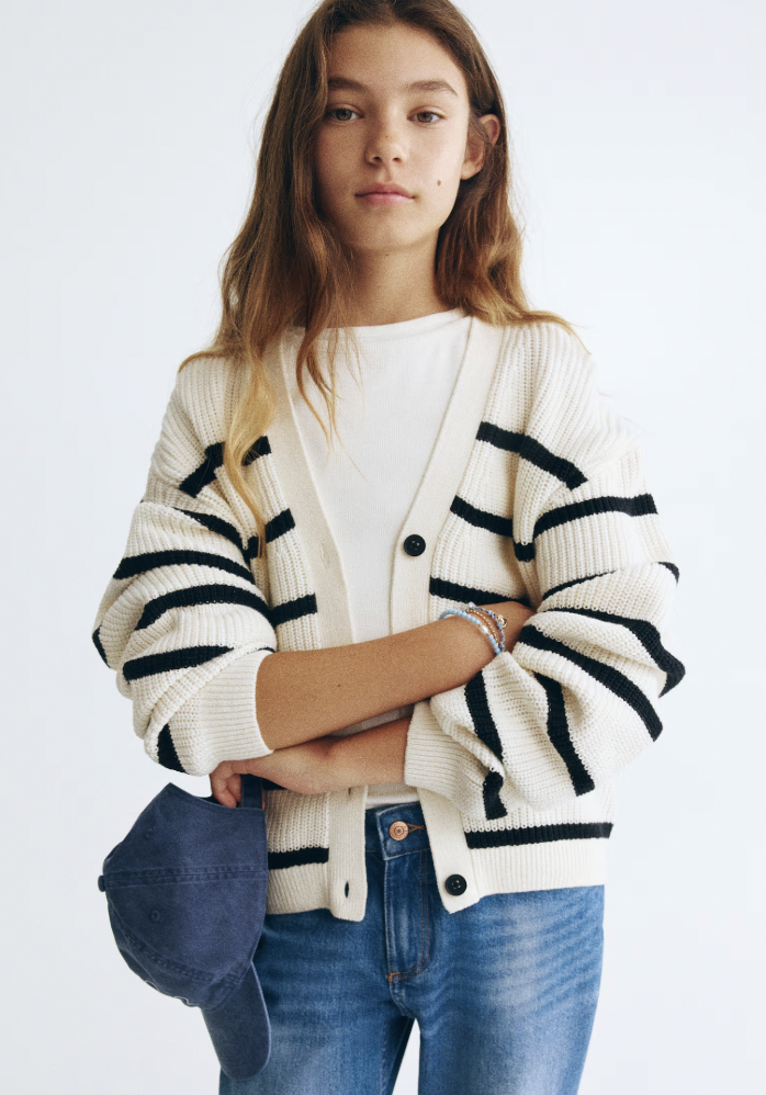 H&M  
Ribbed Knit Cardigan 
17,99 €